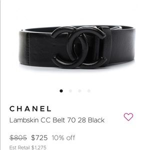 Chanel CC BELT (sz 30|75)
